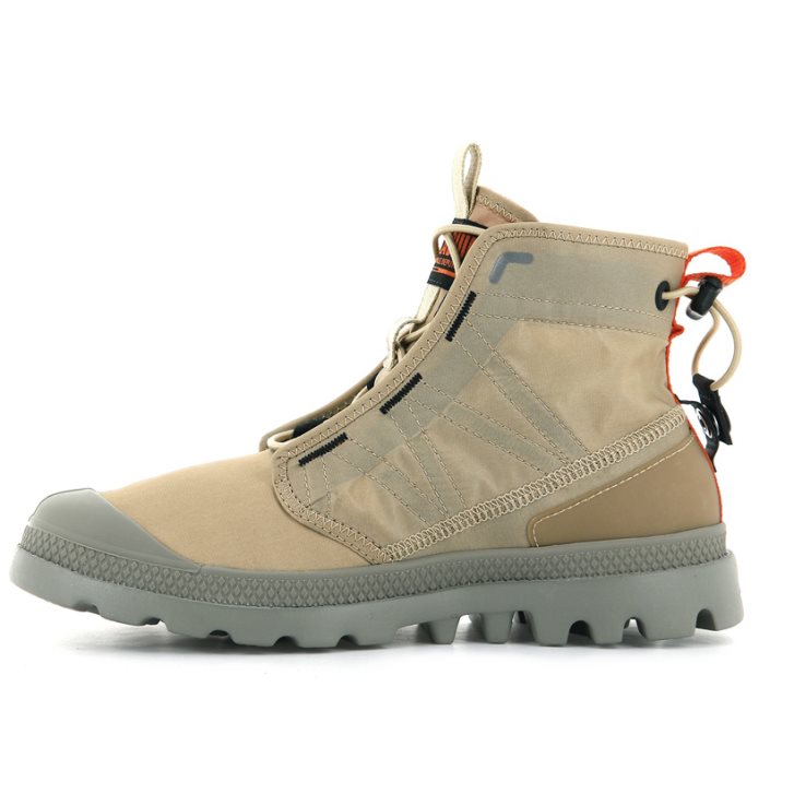 Bottes Palladium Pampa Travel Lite Femme Kaki | FR JCM463S